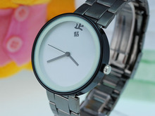 Simples neutral banda de acero relojes relojes de moda salvaje coreano