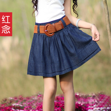 包邮 韩版牛仔裙短裙子蓬蓬裙半身裙百褶裙半裙夏季女 2012春装薄