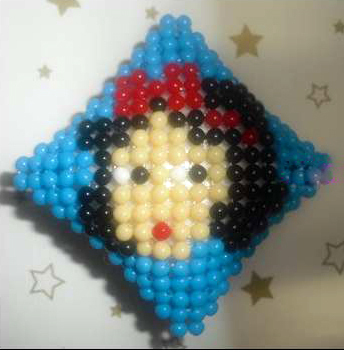 串珠大头 串珠图纸教程_1229 白雪公主抱枕 中