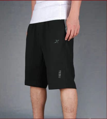 夏款<em>五分裤特步短裤男</em>纯棉运动<em>五分裤</em>李宁短裤