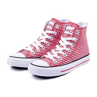 VANCL where  customer Eslite genuine lattice wave controlled woman high sneakers Red
