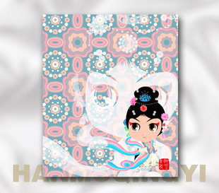 <em>天女散花</em>/翰墨青衣/鼠标垫/创意鼠标垫/戏曲动画