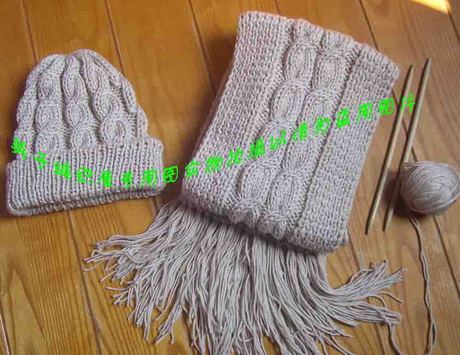 纯手工编织男士围巾---冬季休闲手织保暖柔和男