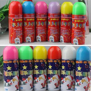  彩带 手喷彩带 高品质喷彩  喷雪圣诞节专用 250ml 6色可选