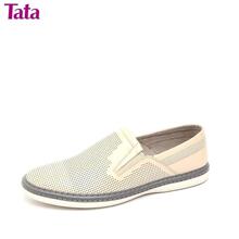 Tata/他她 漆牛皮G867-8正品2012夏季 冲孔 休闲鞋/潮流男鞋