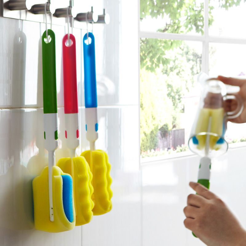 Hao Jie lengthen Sponge Cup Scrub glass Cleaning brush Glass Brush Baijie cloth Brushin the Family/Personal Cleaning Tools , Housework/Floor cleaning equipment , Brush , Kitchen Brush category - from Buy2taobao.com to provide professional Taobao agent buy service