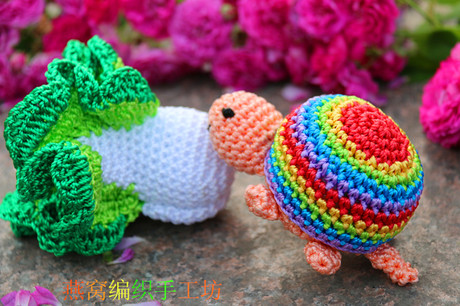 手工毛线钩针玩偶图解\/中文文字教程\/卡通彩色