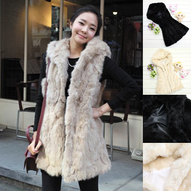 皮草,特!理想状态 狐狸毛领<em>针织</em>马甲<em>开衫</em> 短款