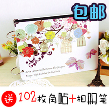 ★限时包邮★baby成长 手工情侣diy 粘贴式影集相册 送角贴+笔