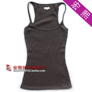  外贸原单 女时尚修身纯棉吊带小背心 欧美品牌 新款 F710