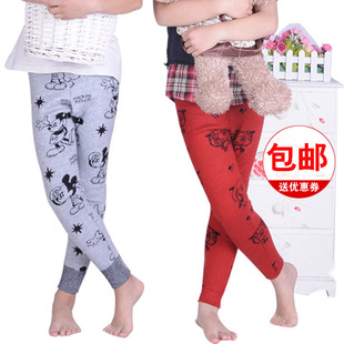  厚童装儿童羊毛裤女童保暖裤宝宝加厚打底裤儿童羊绒裤女童毛线裤