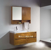 美式橡木浴室柜组合实木卫，浴柜洗脸盆柜组合洗手盆，柜组合df605