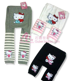  儿童女童秋装纯棉hello kitty猫打底裤大PP裤 女童裤子