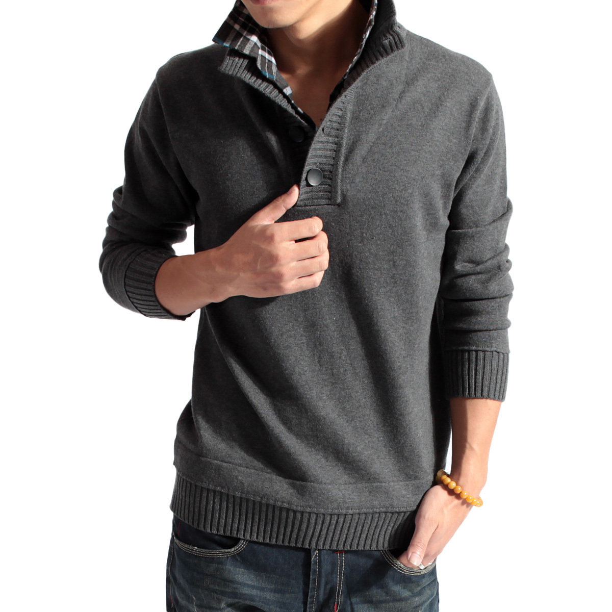 <em>男士毛衣</em>怎样手工编织<em>毛衣外套</em>呢?现在快冬天