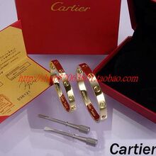 Cartier pulsera Cartier pulsera pareja no se desvanezca oval pulsera brazalete de oro pulido