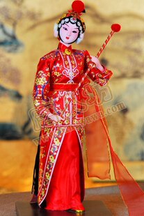 国粹京剧人物 <em>杨门女将杨排风</em>*手工绢人娃娃*装