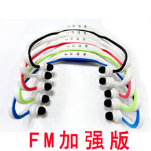运动型 跑步 MP3 无线插卡 sport MP3 后挂 入耳式 FM 耳机 包邮