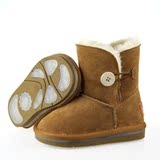正品BGG 真皮童鞋 牛皮 彩灯童靴 儿童雪地靴 8803