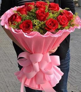 宝鸡鲜花速递 红玫瑰 本地实体鲜花店 专人只送