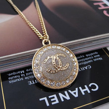 Última moda del clásico Chanel Chanel salvaje ronda olímpica calidad collar de diamantes enchapado K Jin Gaogui