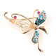 TT饰尚坊伊泰莲娜丽晶五彩蝴蝶胸针