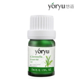 悠语yoryu 香茅单方精油5ml 收敛控油/静心/精油
