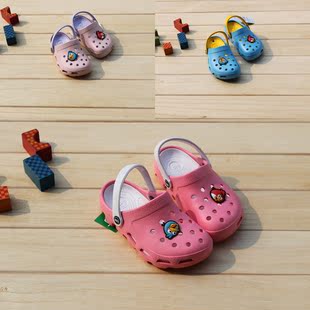  12新款儿童沙滩鞋 夏季拖鞋 双层可拆洞洞鞋 中小童凉拖鞋