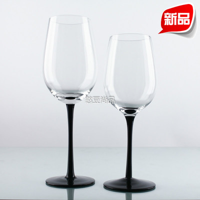 限量5折黑天鹅红酒杯大号黑底红酒杯黑挺无铅