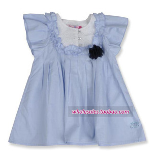 专柜正品 淘帝童装  夏款装新品 女童花边娃娃衫 
