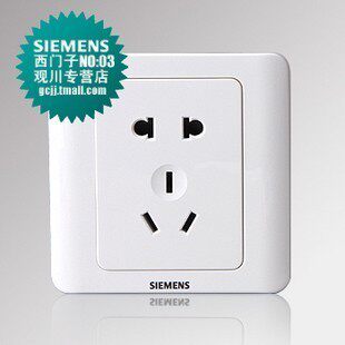 西门子开关插座/西门子开关正品特价开关面板/西门子远景雅白五孔