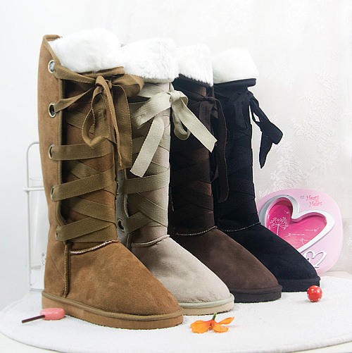 09正品靴子专柜正品 莎羽姿0108-6 牛绒皮靴子