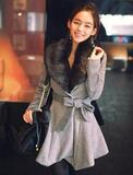 2010秋冬新款韩版淑女奢华兔毛领 羊绒大衣 秋冬外套 预售折扣中