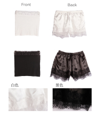 040810 12春夏好用的防走光抹胸小短裤两件打底套装