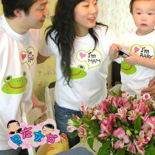 <em>童装</em>/童鞋/孕妇装亲子装韩国<em>男左女右</em>亲子装8