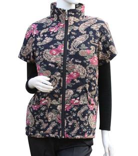 秋冬<em>半袖棉马甲</em>背心<em>中老年</em>上衣女装妈妈装棉衣