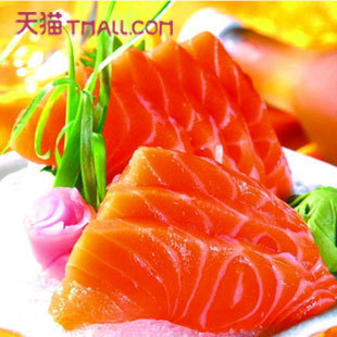  年货大集 宅鲜配 新鲜冰鲜三文鱼 400g 新鲜生鱼片 默认切片