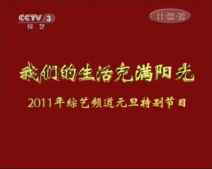 我们的生活充满阳光,2011年综艺频道元旦特别