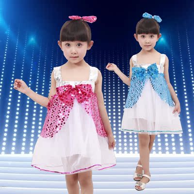标题优化:六一儿童现代舞纱裙女童舞蹈服装幼儿园小童可爱公主演出服舞蹈服
