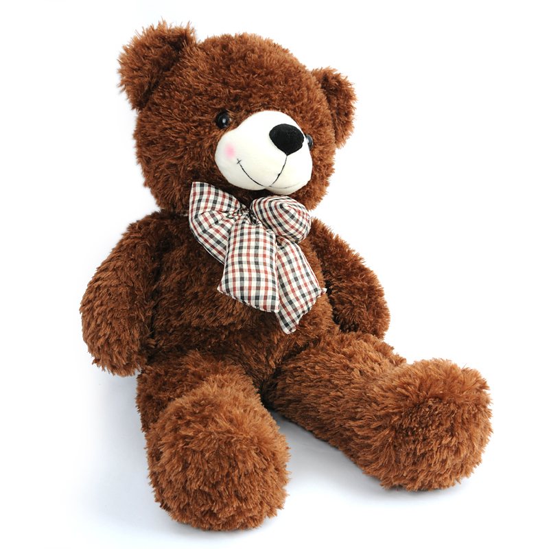 卷毛泰迪熊正品毛绒玩具抱抱熊布娃娃公仔领结熊生日礼物公仔礼品