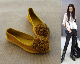 UK wind wild matte leather hand-cut flowers of retro Western style casual shoes women's shoes