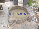 石雕 石槽 仿古老石槽 鱼缸石槽 大理石石槽 雕像鱼缸o-42