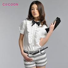 COCOON可可尼2012百搭条纹亮片短裤 201108002原价938