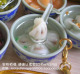 仿真食品手机链清瓷碗元宵绿豆汤饺子五款一起卖