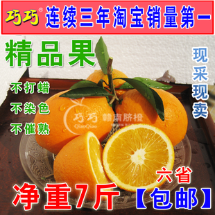  7斤净重包邮 正宗赣脐橙 信丰橙子 精品水果小包装试吃款巧巧脐橙
