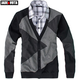 奴加绒加厚保暖羊毛衫 植绒圆领针织<em>男毛衣</em>h3