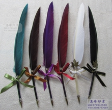 哈利波特笔 复古羽毛笔 蘸水工艺笔 仿古笔 蘸水笔