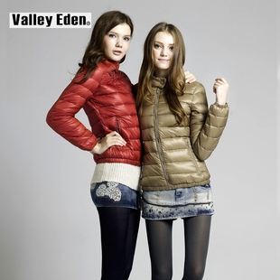  秋冬女装新款  超轻薄款修身短款羽绒服女款 正品特价 VE3908