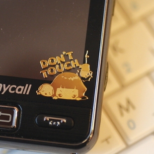  热卖 正品韩国进口 cookyshop可爱妞子镀金手机防辐射贴-10款选