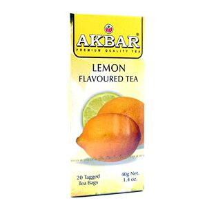  斯里兰卡进口 阿客巴AKBAR雅客巴 柠檬味茶水果茶40g（2g*20包）