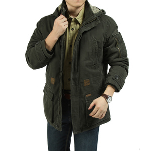  包邮afs JEEP棉衣专柜正品 可脱卸仿羊羔绒内胆男装加厚棉服外套